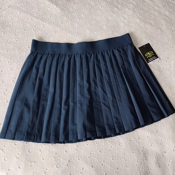 ATHLETIC WORKS Pleated Navy Skort Pull-up NEW Plus XL 14-16 - Picture 2 of 8